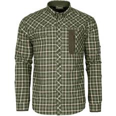 Pinewood Wolf Skjorte Green Offwhite