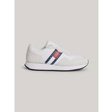 Tommy Jeans TH Modern Essential Suede Runner Trainers WHITE