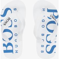 Blanc Tongs BOSS White Logo Flip-Flops White