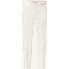 Bomuld Cremefarvede Bukser Med Logolommer - Beige
