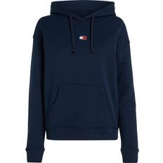 Tommy Hilfiger Women Jumpers Tommy Hilfiger Badge Boxy Fit Hoody DARK NIGHT NAVY