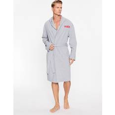 Elastane/Lycra/Spandex - Men Robes HUGO Bademantel 50501421 Grau