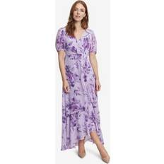 Long Dresses - Purple Gina Bacconi Elda Floral Print Maxi Dress, Lilac