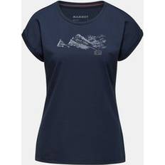 Stoff T-Shirts Mammut Damen Funktionsshirt FINSTERAARHORN WOMEN blue