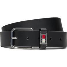 Tommy Jeans Tilbehør Tommy Jeans Scanton Logo Leather Belt BLACK UK34in