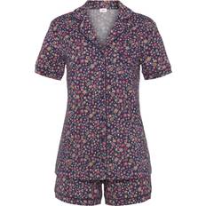 Dame - Multifarvet Pyjamasser s.Oliver Damen Ak-02-47 Pyjamaset, Blumendruck