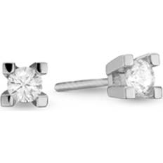 Aagaard Smykker Aagaard Grabber Earrings - Silver/Transparent