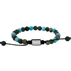 Agat Armbånd Son Of Noa armbånd moss agate/turkis stål 6mm