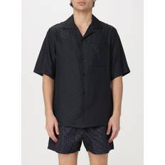 Seta - Uomo Abbigliamento Off-White Silk Logo Vacation Shirt - Black Men's