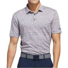 Men - Purple Polo Shirts Adidas Men's Ultimate365 Jacquard Polo Fig