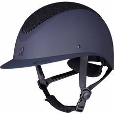 Equestrian Shires Karben Lia Wide Peak Riding Hat Navy Blue 58-60cm