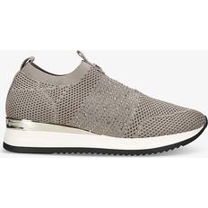 Bronze Shoes Carvela Janeiro Knitted Embellished Slip On Trainers