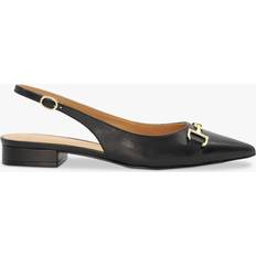 Dune London Heels & Pumps Dune London Hopeful Leather Slingback Ballet Pumps