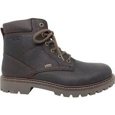 43 - Läderimitation Ankelboots Rieker Snörkängor För Män - Brun