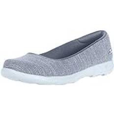 Skechers Damen Go Walk Lite – 136001 Ballerinas, grau