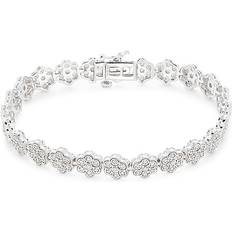 Effy Bracelets Effy Women's Sterling Silver Diamond Bracelet