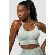 Nylon BH-er ICANIWILL Define Seamless Tie Dye Sports Bra, Light Sea Green