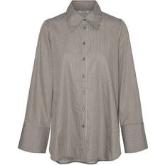 Brune - Dame Skjorter Vero Moda Isabella Shirt - Brown/Chocolate Chip