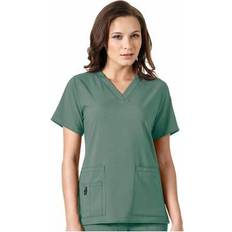 Work Tops Carhartt Women's Women's Force Cross-Flex V-Neck Scrub Top Smallea Pine