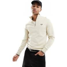 Fred Perry Half Zip Sweatshirt Oatmeal