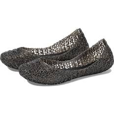 Mini Melissa Girls' Melcampape Glitter Zigzag Flats