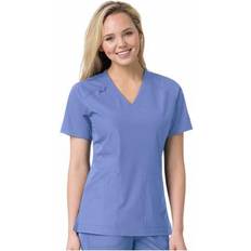 Work Tops Carhartt Women's Women's Force Liberty Multi-Pocket V-Neck Scrub Top Ceil Blue