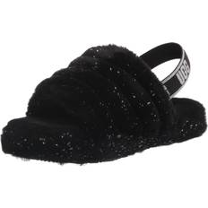 Children's Shoes UGG Girl's Fluff Yeah Metallic Sparkle Quilted Slippers, Kids