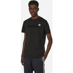 Moncler Overdele Moncler Lettering Logo T-Shirt Black