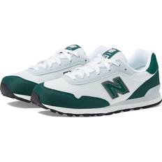 New Balance New Balance Kid's 515 V1 Lace-up Sneaker, White/Nightwatch Green, Wide Big Kid