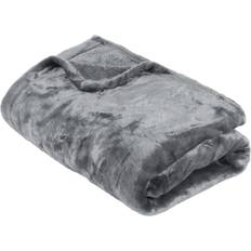 ASAB Silver Fleece Blankets Grey