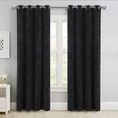Curtains & Accessories Aspire Homeware 46" 116cm 137cm Velvet Eyelet Ring Top Luxury Window Drapes Nursery