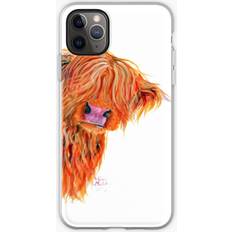 Phone Case HIGHLAND COW 'PEEKABOO' BY SHIRLEY MACARTHUR for iPhone Samsung 14 13 12 11 Plus Pro Max Galaxy S23 S22 Ultra Note 20 10