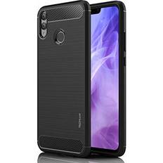 TechGear Stealth Case fits Honor 8X Flexible, Shockproof, Slim Fit, Soft TPU Protective Shell Cover with Carbon Fibre Design Compatible with Honor 8X