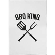 White Kitchen Towels By IWOOT BBQ King Cotton Tea Kitchen Towel White (70x)