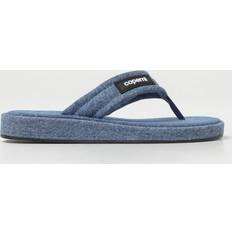 Denim Chaussures Coperni Flat Sandals Woman Denim