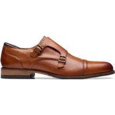 41 ½ - Herren Monks Clarks Craft Arlo Monk male Loafer Braunes Leder