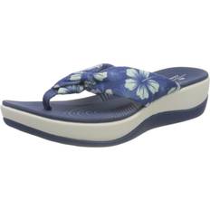 Textil Chanclas Clarks Blue, 7 Ladies Cloud Steppers Toe Post Sandals Arla Glison