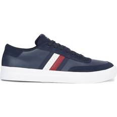 Tommy Hilfiger Trainers Tommy Hilfiger Mens Leather Cupsole Trainer Navy