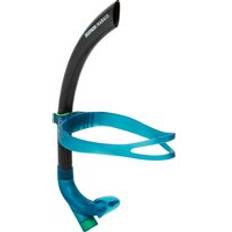 NABAIJI Swimming Front-mounted Snorkel 500 Black/prussian Blue/fluo Lime Yellow