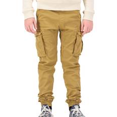 Alpha Industries kinder cotton twill jogger khaki Gelb