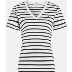 Rayé T-shirts Tommy Hilfiger T-shirt Femme Taille Écru New Cody WW0WW40584