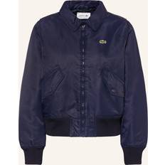 Performance Fabric Jackets Lacoste Oversized Logo Back Nylon Bomber Jacket Midnight Blue