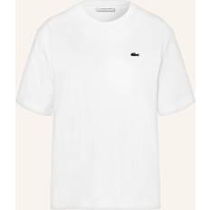 Lacoste Damen T-Shirts & Tanktops Lacoste Leichtes T-Shirt aus Baumwoll-Pima-Jersey. Weiß Weiss