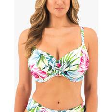 Weiß Bikinis Fantasie Langkawi Palm Print Underwired Full Cup Bikini Top, White/Multi