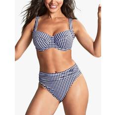 3XL Bas de bikinis Panache Culotte Taille Haute - Bleu Marine