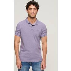 Superdry Top Kortærmet Poloshirt - Lilla