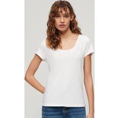 Superdry T-shirts Superdry Scoop Neck T-Shirt, Optic