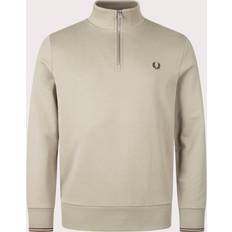 Fred Perry Half Zip Sweatshirt Warm Brick