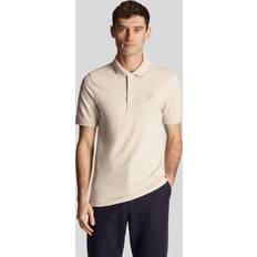Lyle & Scott Beige Polotrøjer Lyle & Scott Tonal Eagle Polo Shirt Beige