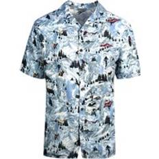 Lanvin Men's Alpine Print Sky Blue Shirt